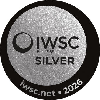 Herbellini proudly displaying the official 2026 IWSC Silver Medal Award 